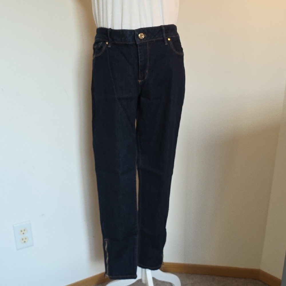 White House Black Market Dark Blue Skimmer Jeans